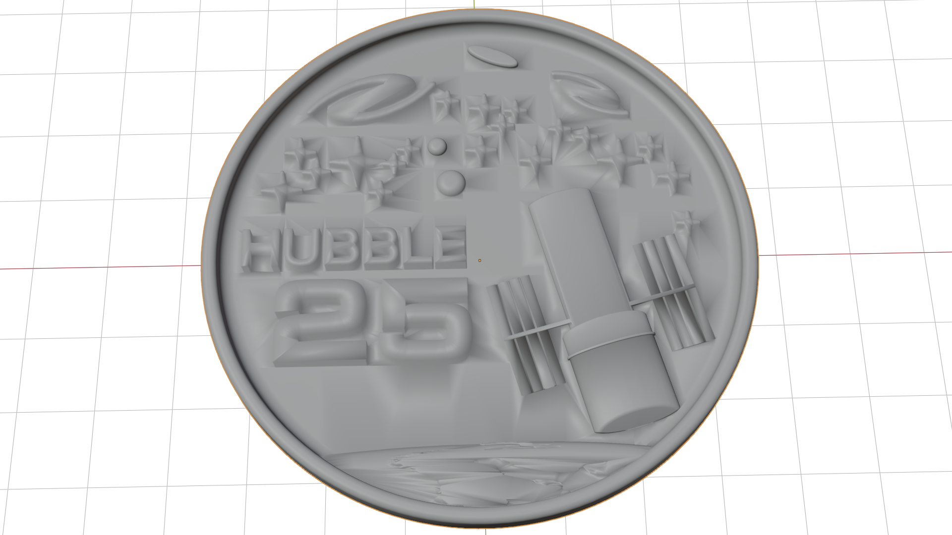 Hubble 25th Anniversary Medallion