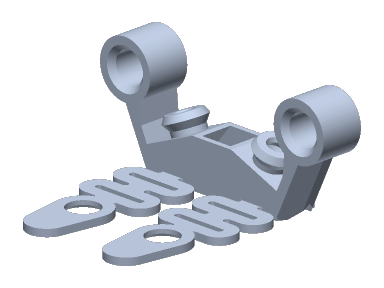 Rids Universal T Antenna 5mm Standoff Mount-Horizontal