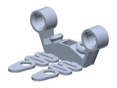 Rids Universal T Antenna 6mm Standoff Mount-Horizontal