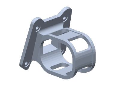 Explorer&HEXplorer_LR4_STL_File Explorer&HEXplorer_LR4_STL_File_GOPRO Mount — Explorer&HEXplorer LR4 STL File Insta 360 go2 Mount