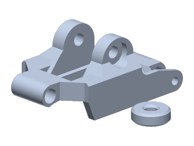 Master3X — Master3X - Nose GoPro Mount Base with M3 Holes (TPU, M2 8 Screws)