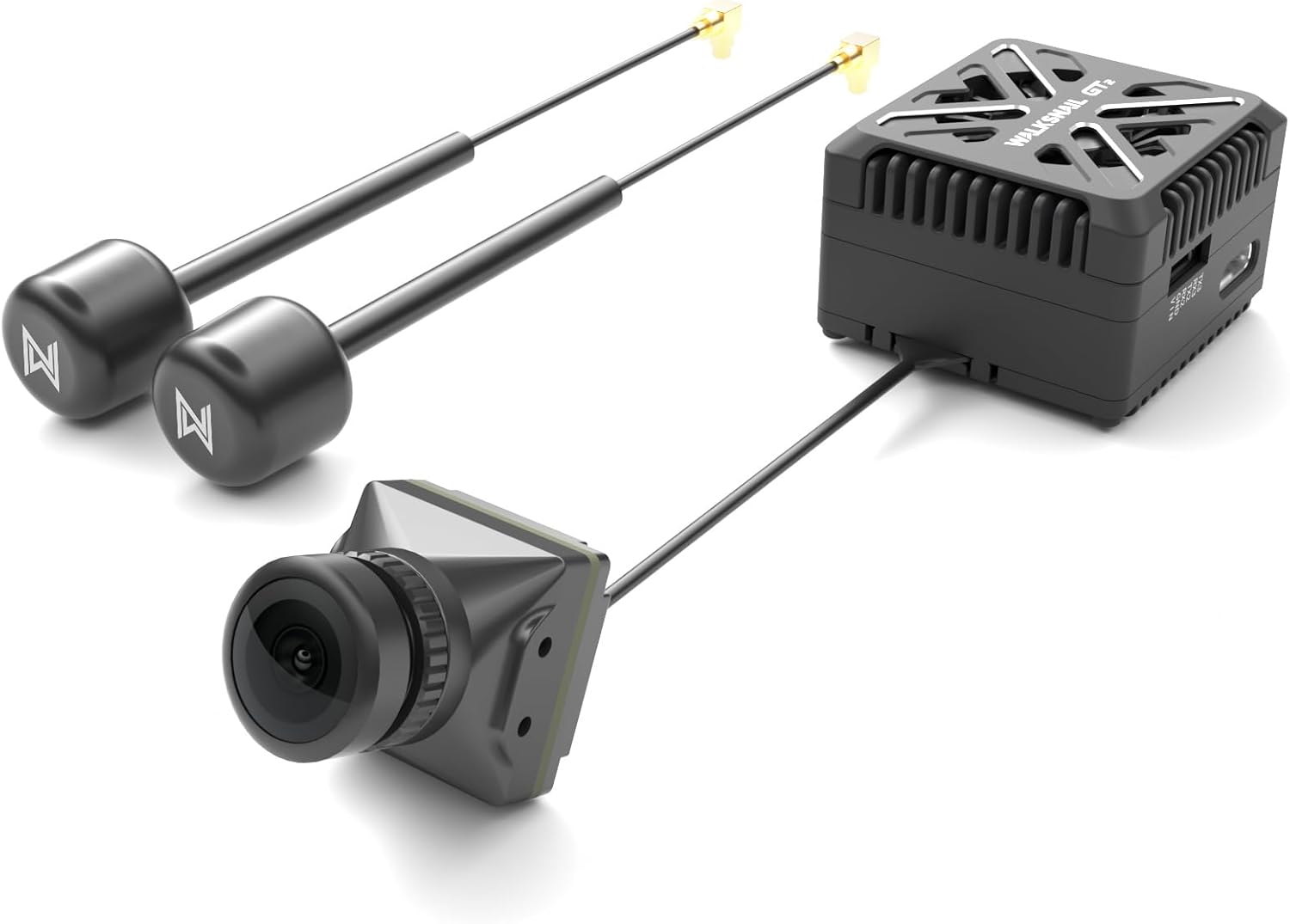 CADDXFPV Walksnail Avatar GT2 VTX Kit – 20km Long-Range FPV Air Unit | 2W Smart Power, Auto Frequency Selection, 1080P Video, 160° FOV, 22ms Latency, Type-C Support for FPV Drones & RC Cars