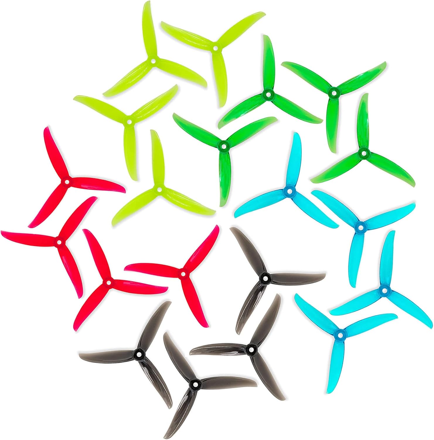 Gemfan VANOVER 5136 5.1" Tri-Blade Propellers (20-pack, 5 colours)