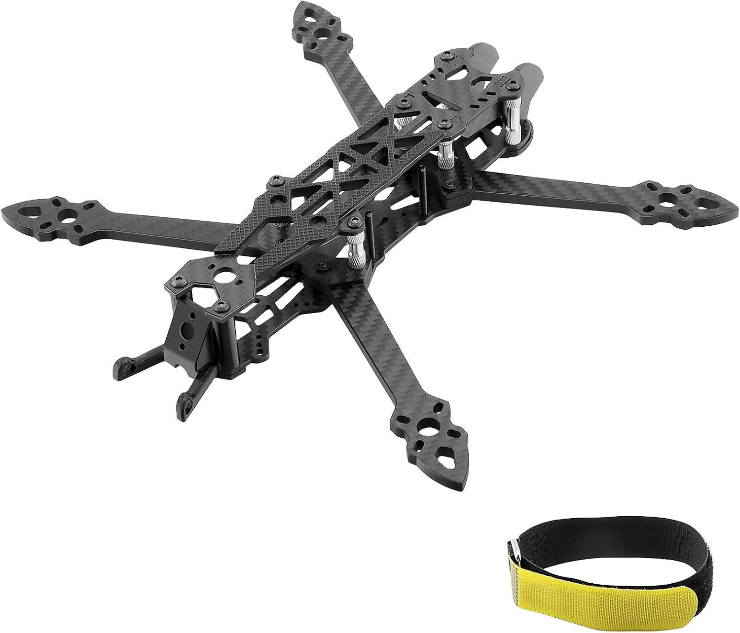 5-Inch FPV Drone Frame Kit, 225mm Carbon Fiber Frame | 5mm Arms FPV Racing Freestyle Drone Frame for 5in Props, Compatible with DJI Air Unit, Caddx Vista, Standard FCs